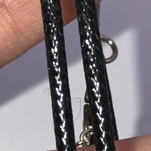 18" 2mm round Braided Leather Necklace